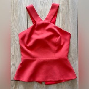 BCBGMaxaria peplum top, cut out.